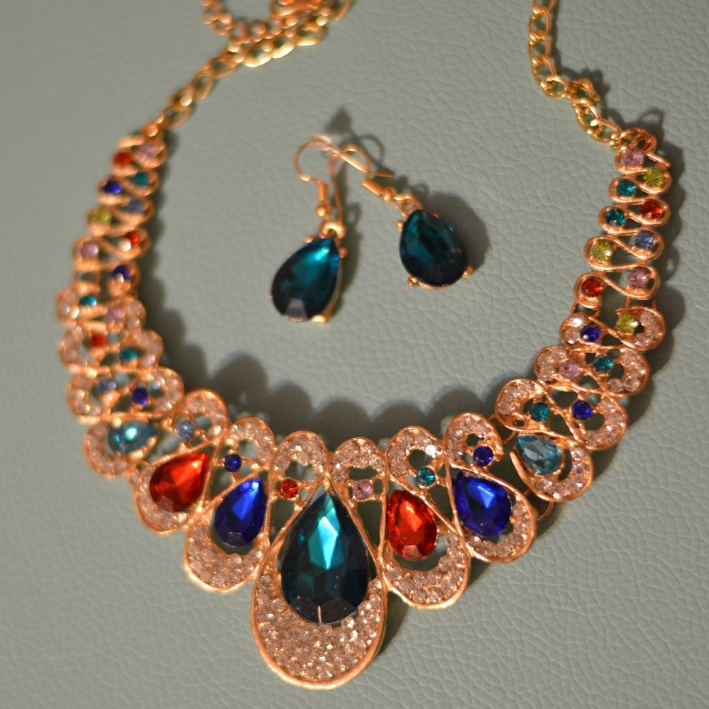 Multi-color Statement Necklace